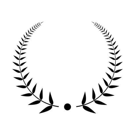 Laurel Wreath Vector Isolated On White Background 10597448 Vector Art