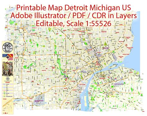 Detroit Zip Code Map Printable