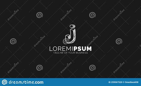 Monogram Letter J Logo Icon Design Template Elements Stock Illustration