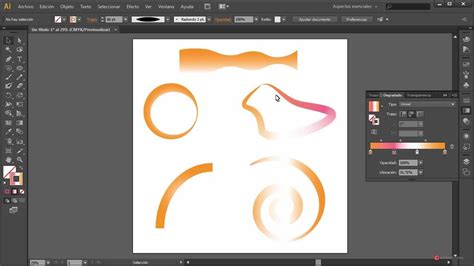 Tutorial Illustrator 089 Novedades Cs6 Degradado De Trazado YouTube