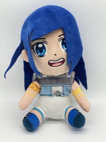 Itsfunneh Funneh The Krew Plush Anime Doll Blue Hair 11 Rare Plushie