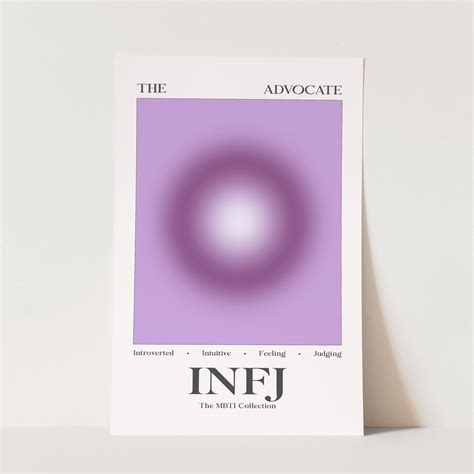 Infj Print Aura Mbti Print Aura Poster Print Gradient Etsy