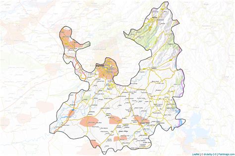 Make Printable Rawalpindi Maps With Border Masking Cropping Using