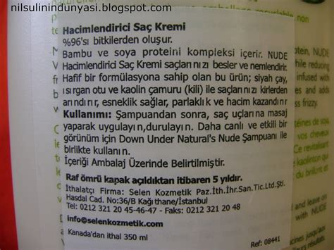 Nilsuli nin Dünyası NUDE ŞAMPUAN ve SAÇ KREMİ
