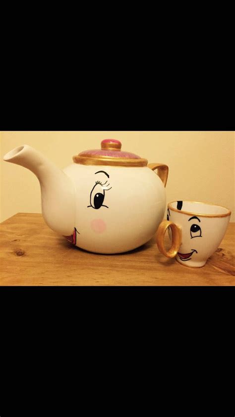 Mrs Potts Teapot Chip Image Tee Set Scourer Disney Home Decor