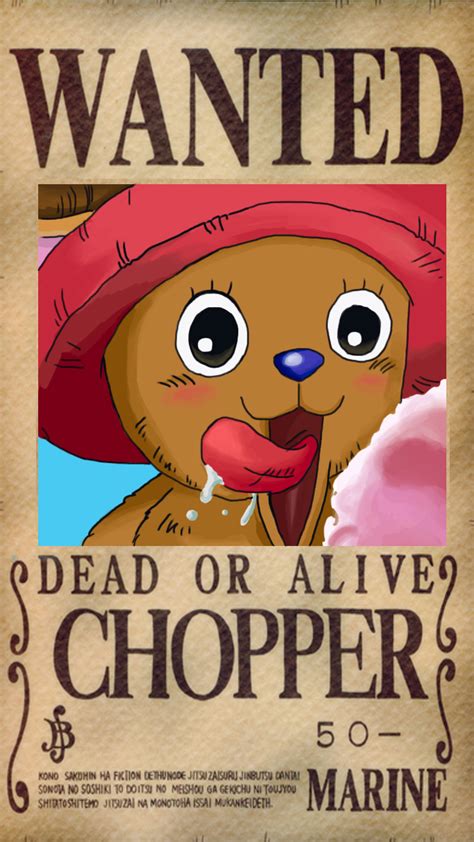 Chopper One Piece Wanted Poster