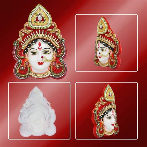 Buy Vedic Vaani Goddess Maha Lakshmi Laxmi Devi Mata Face Mukhota For