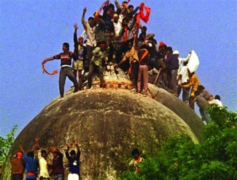 Indian PM Narendra Modi inaugurating a Ram Mandir at the ruins of 16th ...