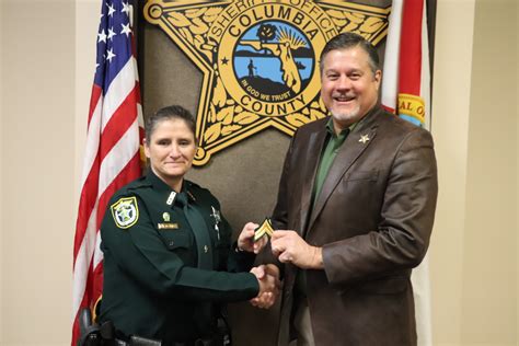 Sheriff Hunter Promotes Cole Columbia County FL Sheriff S Office