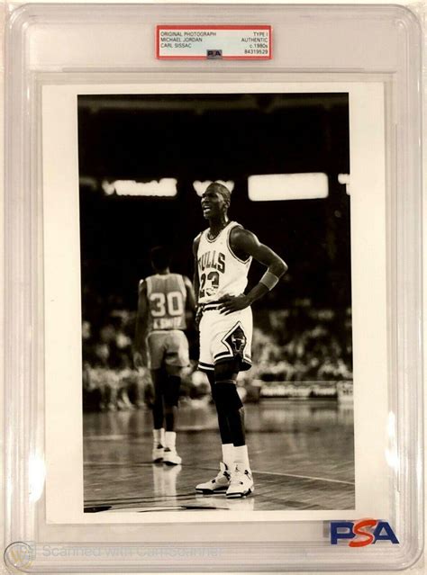 1980s Michael Jordan Original Carl Sissac Photo Photograph PSA Type 1 ...