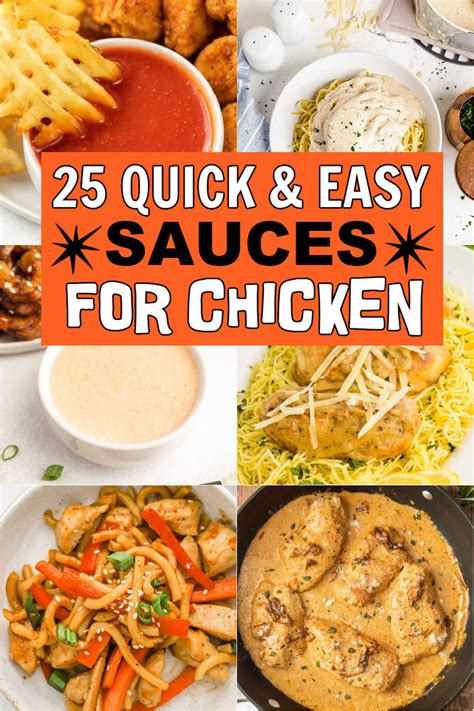 25 Easy Sauces for Chicken - Eating on a Dime