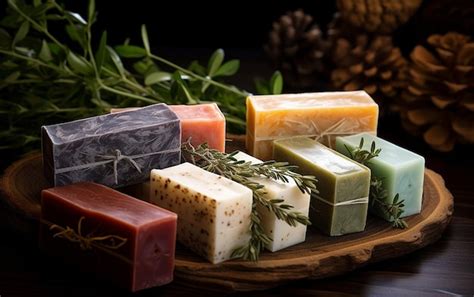 Premium Photo Handcrafted Herbal Soap Bars Herbal Cleanse