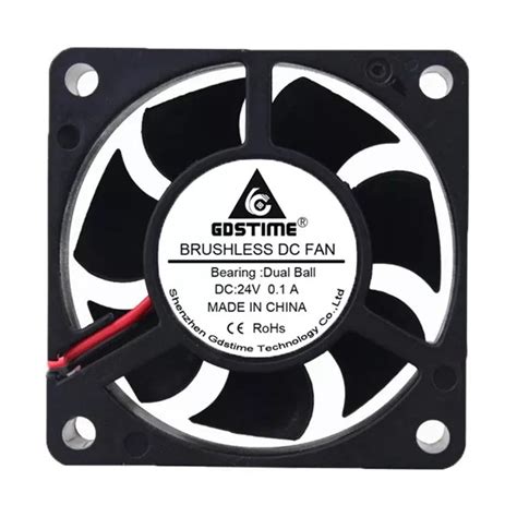 Gdstime Axial Fan 6020 24V Dual Ball Hotend Eu