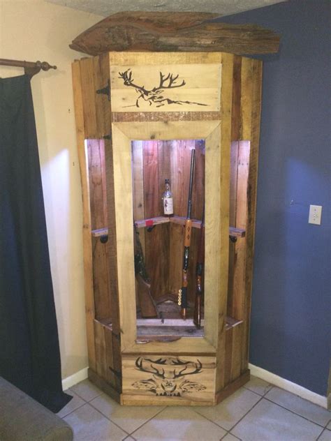 Diy Wood Gun Cabinet Plans Coddie