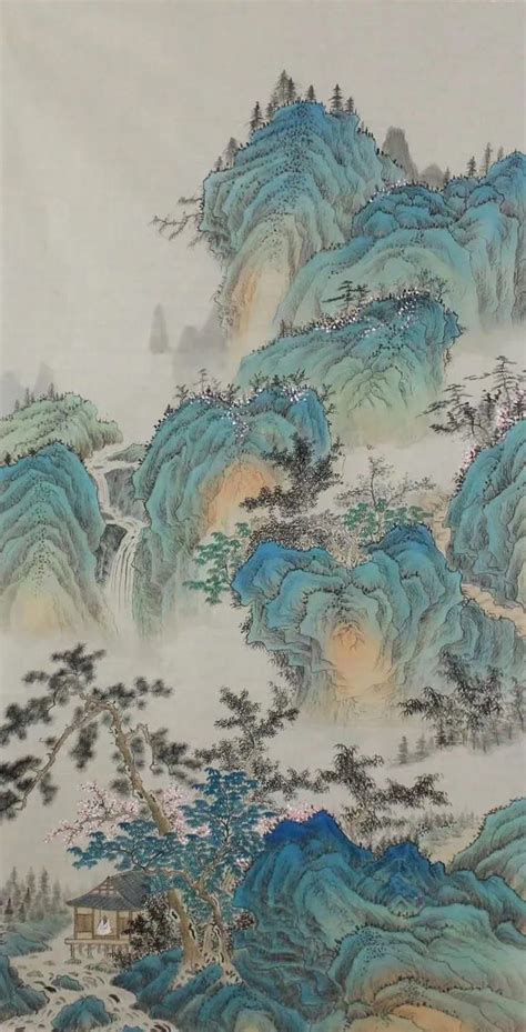 Original Antique Taste Chinese Shan Shui Painting Hand Painted Extra