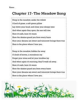 The Hunger Games Meadow Song Analysis by ELAwithMissH | TPT