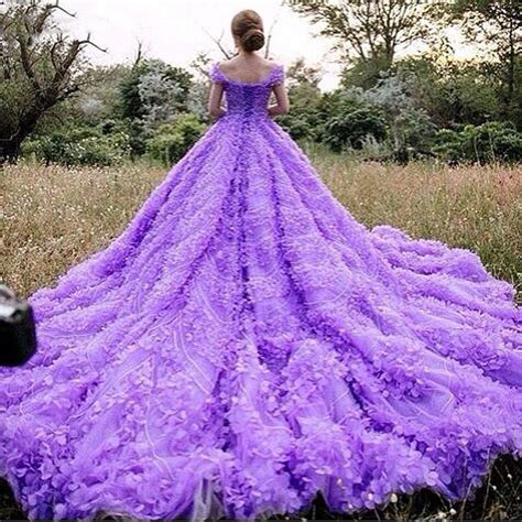 Purple Ball Gown Wedding Dress Dresses Images 2022