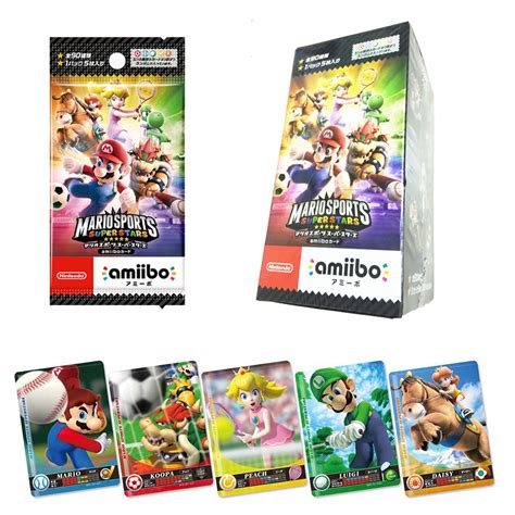 Amiibo Cards Super Mario Sport Superstar Nfc Packs Box All Pcs