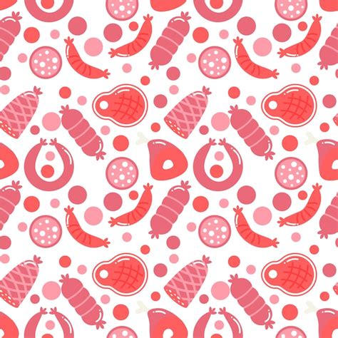 Meat pattern background Vector | Free Download