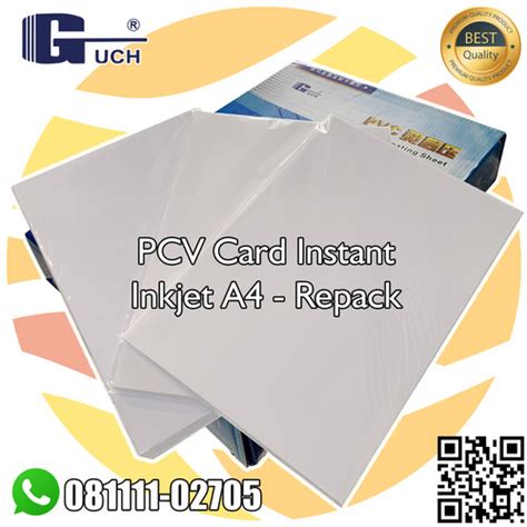 Jual Guch Pet Instant Pvc Id Card Printer Inkjet A Layer Mm