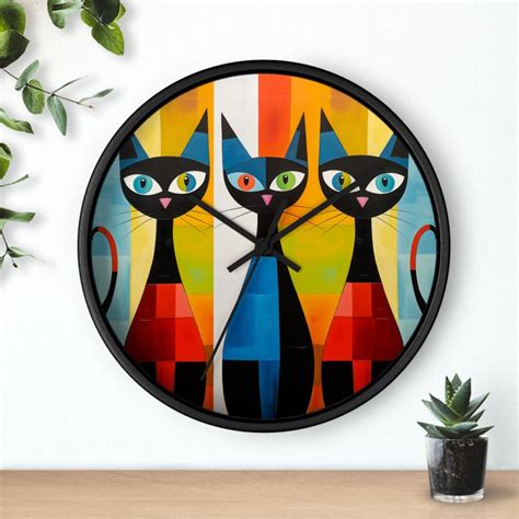 Cat Wall Clock - Etsy