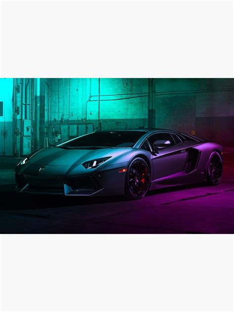 "Lambo Aventador Neon" Poster for Sale by SimoCars | Redbubble