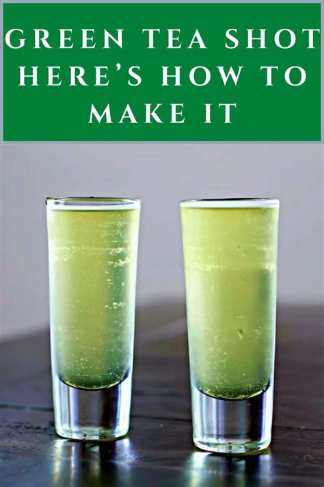 Green Tea Shot Here S How To Make It Pickled Plum Recipe Green