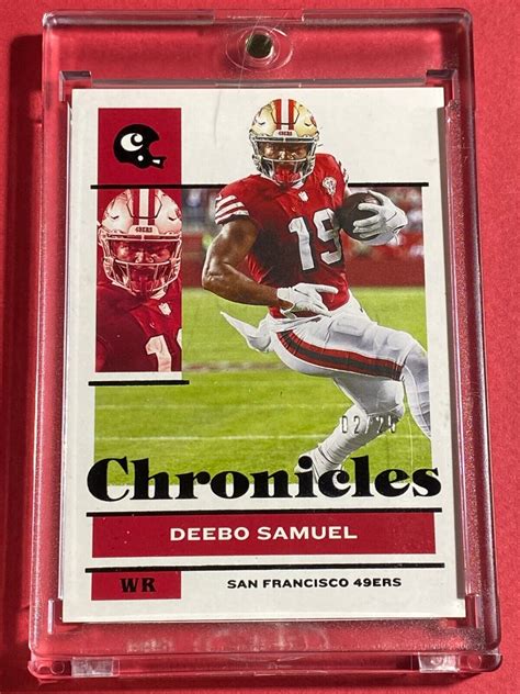 DEEBO SAMUEL 2021 PANINI CHRONICLES 78 RED 02 25 LIMITED EDITION RARE