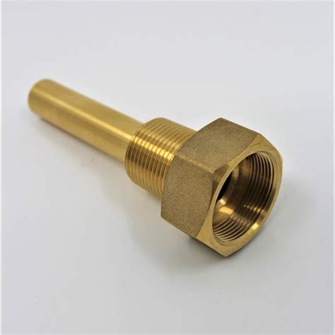 Npt Brass Thermowell Commercial Aquatic Supplies