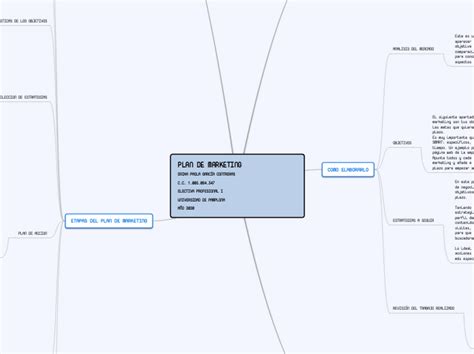 Plan De Marketing Mindmap