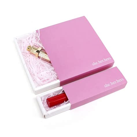 Pink Paper T Lipstick Boxes Lip Gloss Packaging Box With Custom Logo Buy Lip Gloss