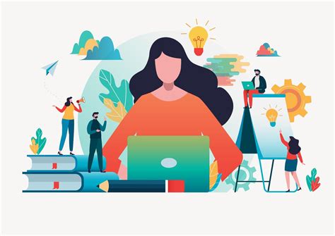 People Creating Ideas To Successflat Design 667726 Vector Art At Vecteezy