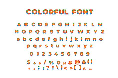 Colorful Font - Shorif Art