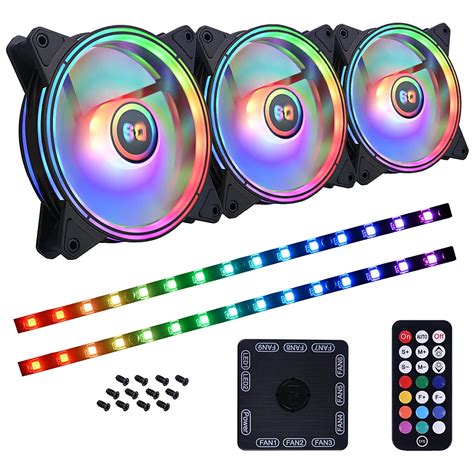 DS Addressable LED RGB Case Fans with Controller for PC Case | eTeknix