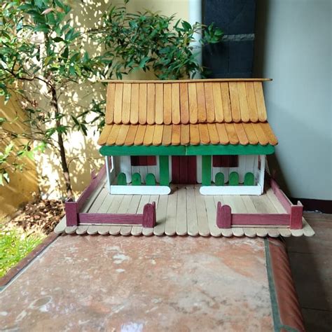 Miniatur Rumah Adat Betawi Dari Stik Es Krim Ruang Ilmu