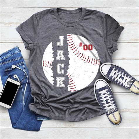 Personalized Baseball Shirt Personalized Mom Ts Custom Dad Game Day Shirt Baseball Mom