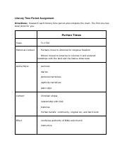 LiteraryTimePeriodAssignment11.pdf - Literary Time Period Assignment ...