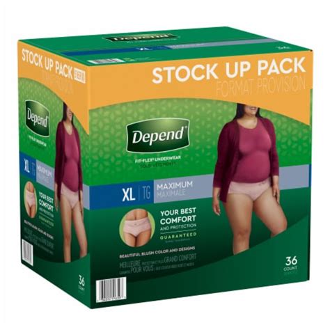 Depend® Fit Flex Extra Large Maximum Absorbency Incontinence Underwear 36 Ct Qfc