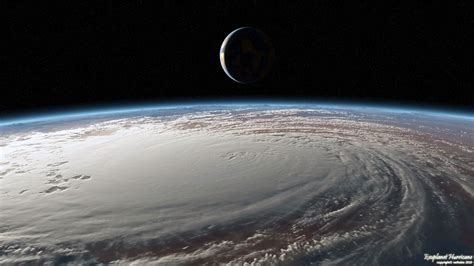 A Fictional Exoplanet Hurricane By Nethskie Solar Planet Image Shows