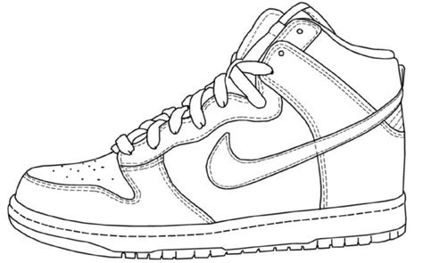 Coloriage Baskets Nike Air Magnifique Dessin Gratuit Imprimer