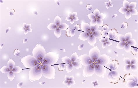 Beautiful Gradient Purple Cherry Blossom 1971272 Vector Art At Vecteezy