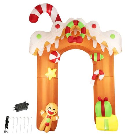 M Gingerbread Outdoor Archway Christmas Inflatable Airfigs Inflatables