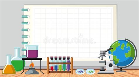 Border Design With Science Equipments Stock Illustration Illustration Of Clipart Beaker 60798058