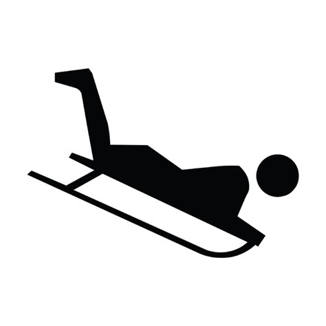 Sledding Silhouette Clipart Etc