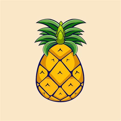 Premium Vector Pineapple Vector Illustration