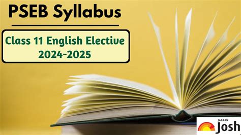 Pseb Class 11 English Elective Syllabus 2024 2025 Download In Pdf