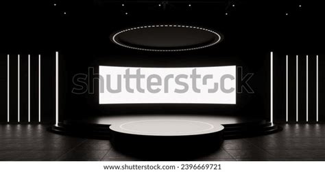 Corporate Event Stage Front View Big Stock Illustration 2396669721 ...