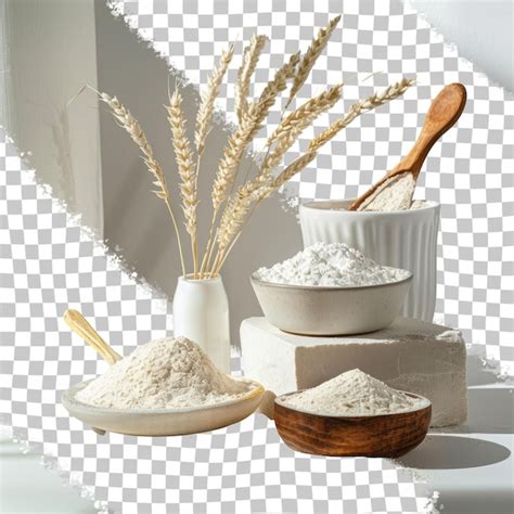 Premium Psd A Picture Of Various Ingredients Including Wheat And Wheat