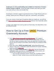 Maximize Writing Clarity With Free Grammarly Tool For Uagc Course Hero