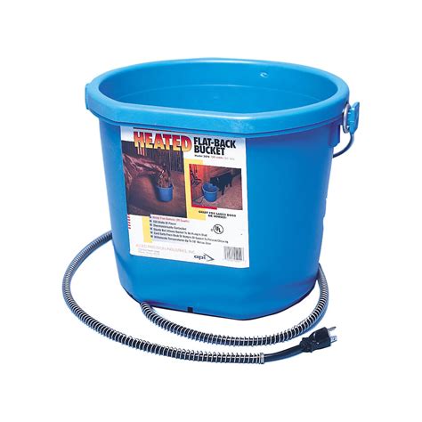 Heated Flat Back Bucket 5 Gallons